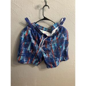 Club Room Men's Tropicsl Red White‎ Swim Trunks XL